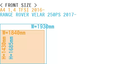 #A4 1.4 TFSI 2016- + RANGE ROVER VELAR 250PS 2017-